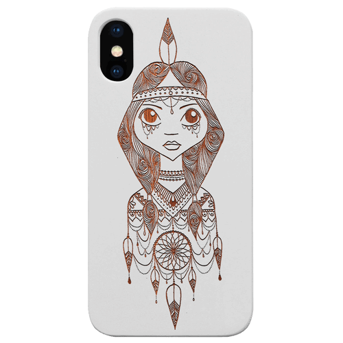 Aboriginal - Engraved Wood Phone Case