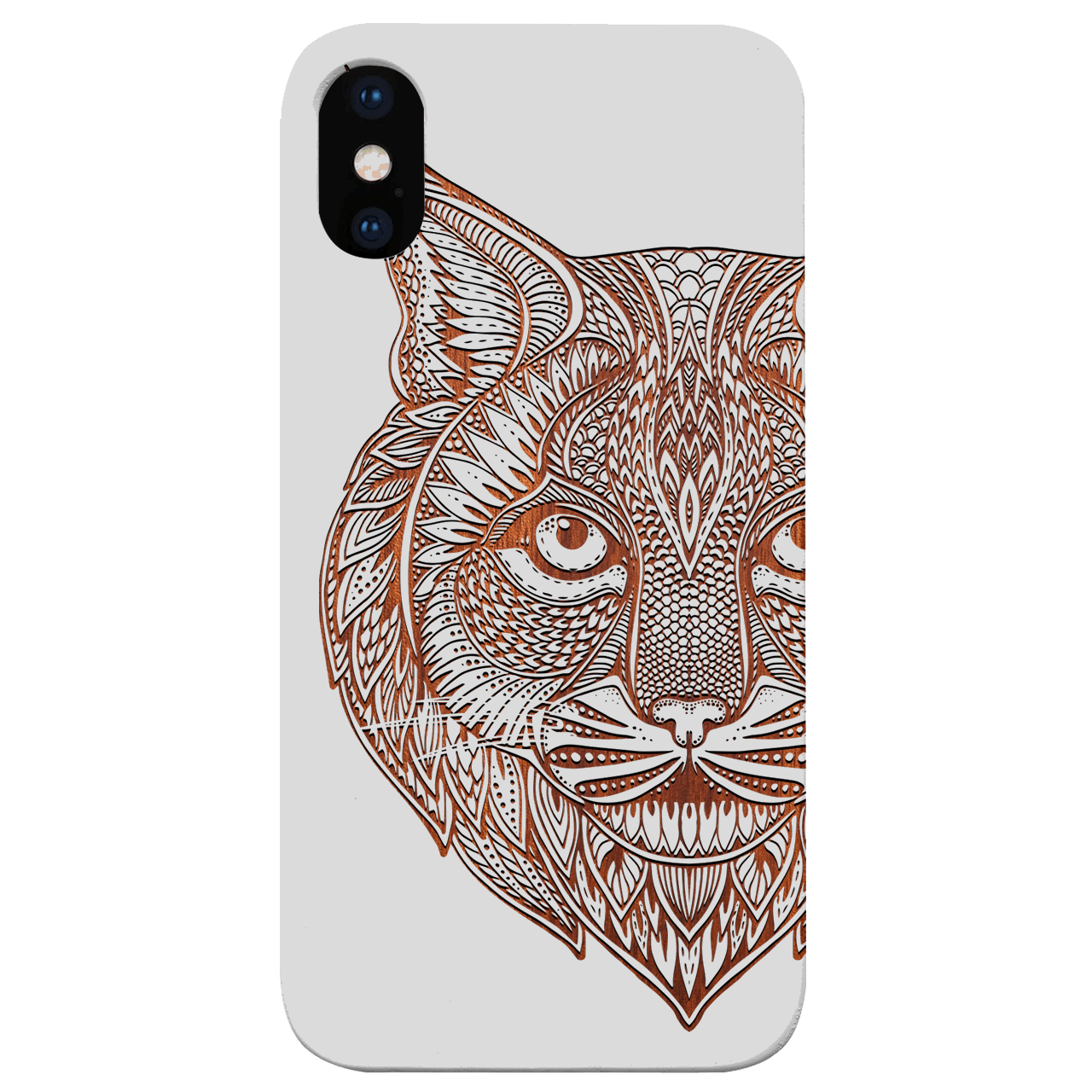 Bobcat - Engraved Wood Phone Case