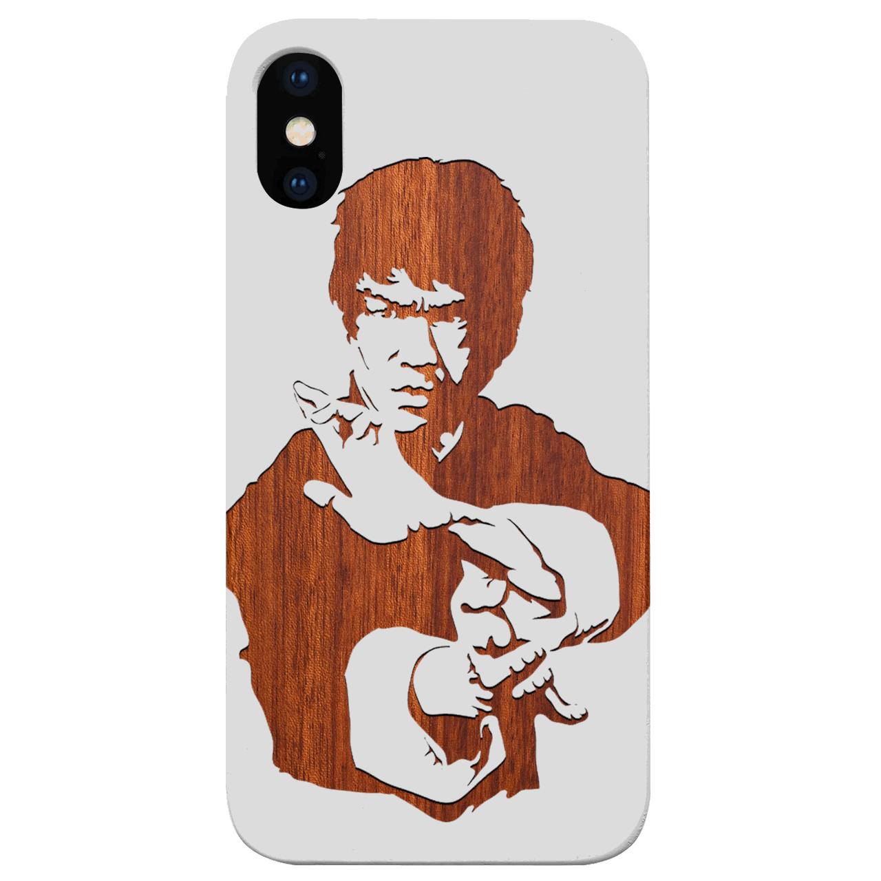 Bruce Lee - Engraved Wood Phone Case