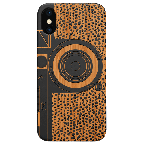 Camera - Engraved Wood Phone Case