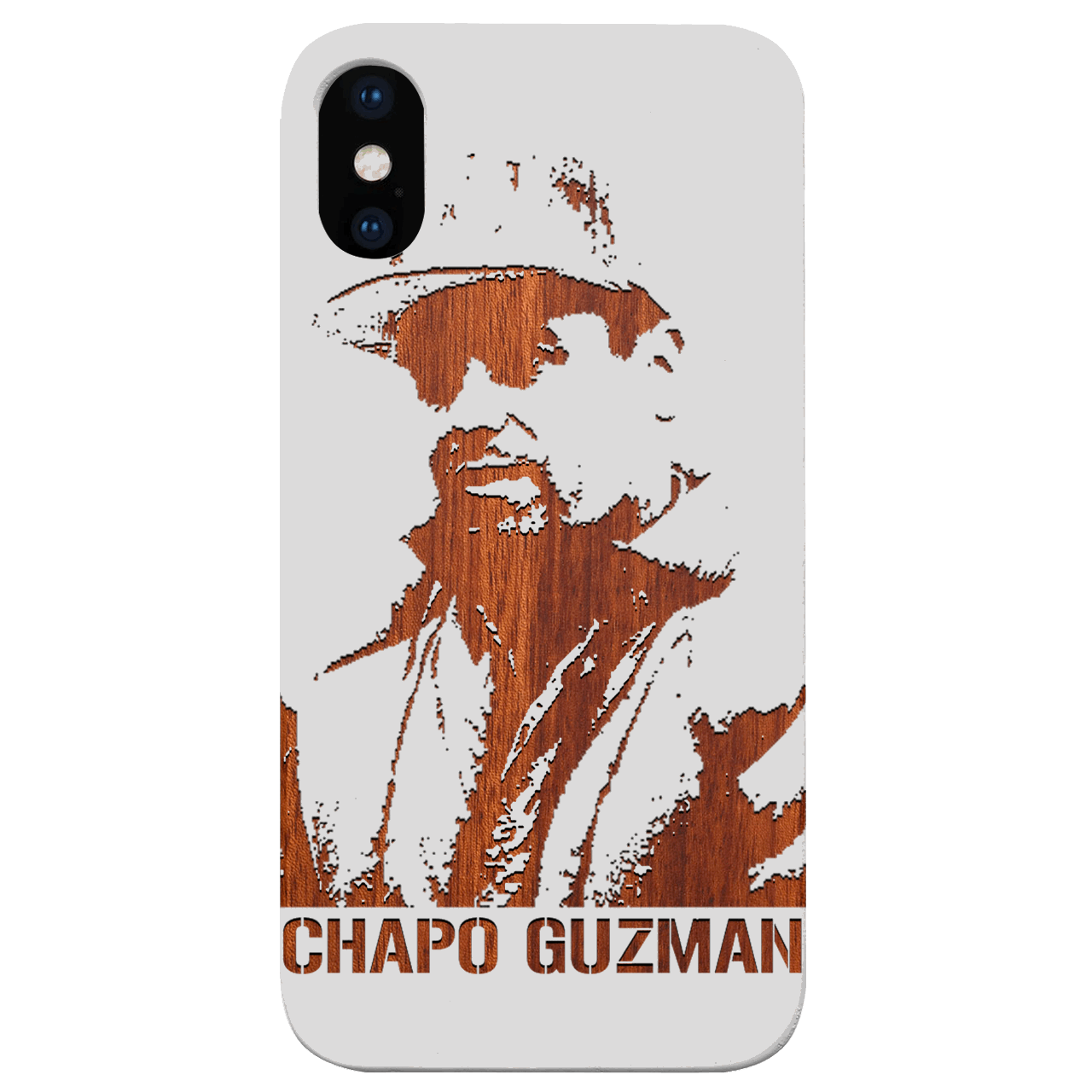 Chapo Guzman - Engraved Wood Phone Case