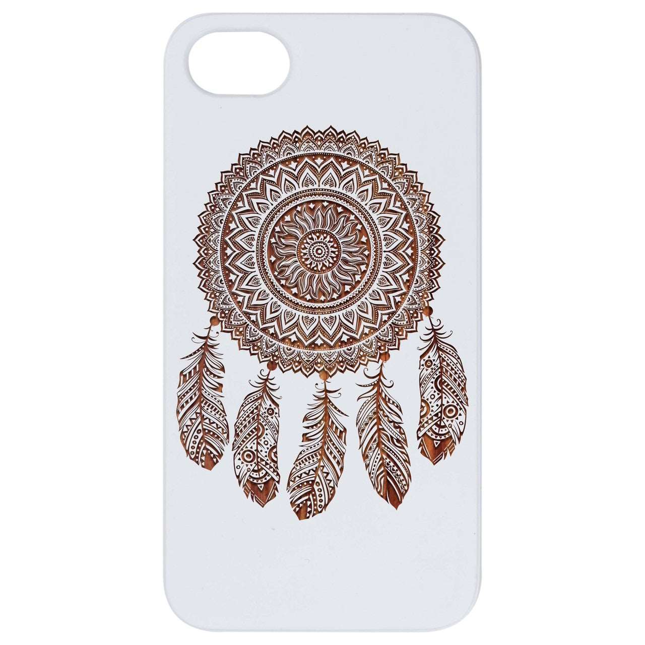 Dream Catcher 1 - Engraved Wood Phone Case