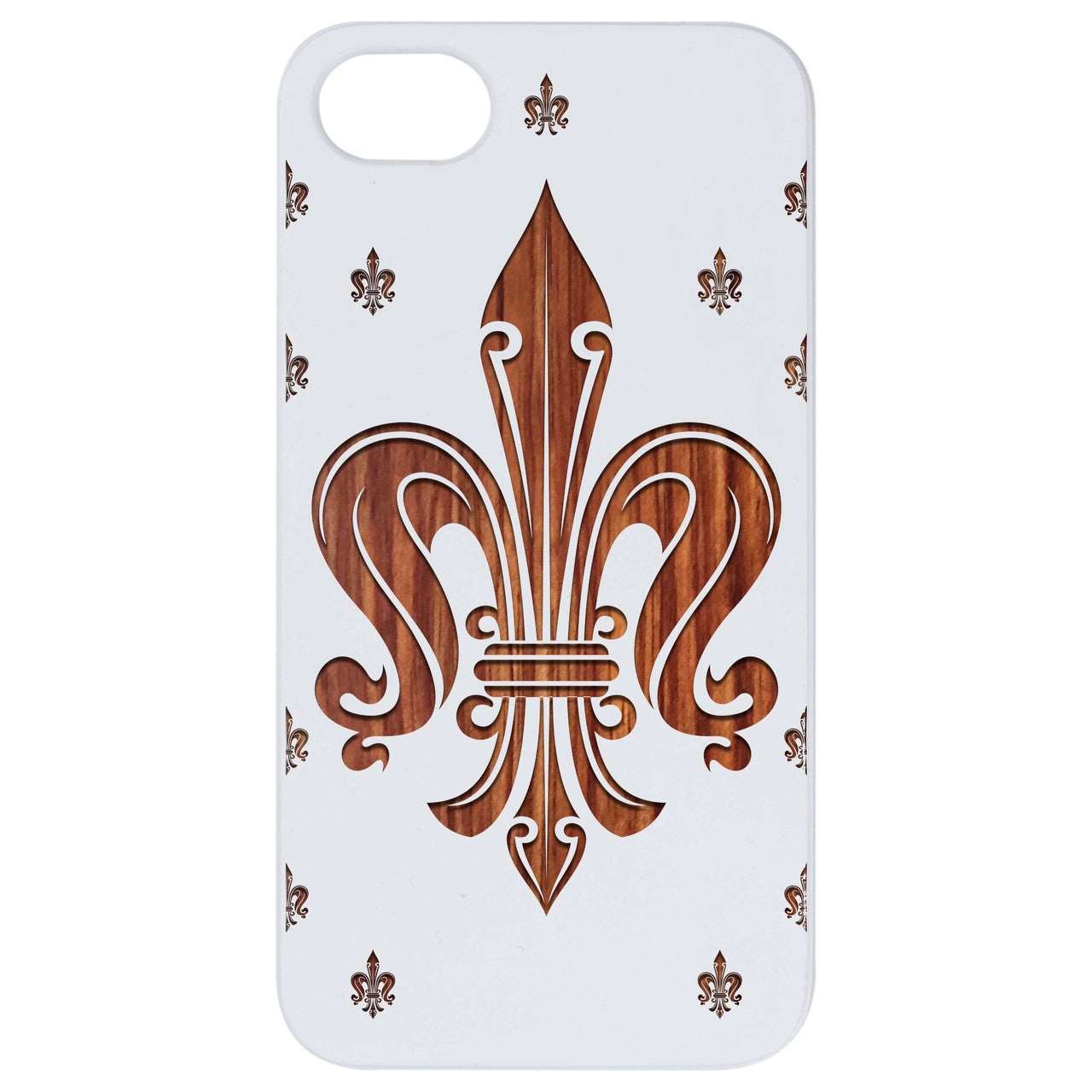 Fleurdelis - Engraved Wood Phone Case