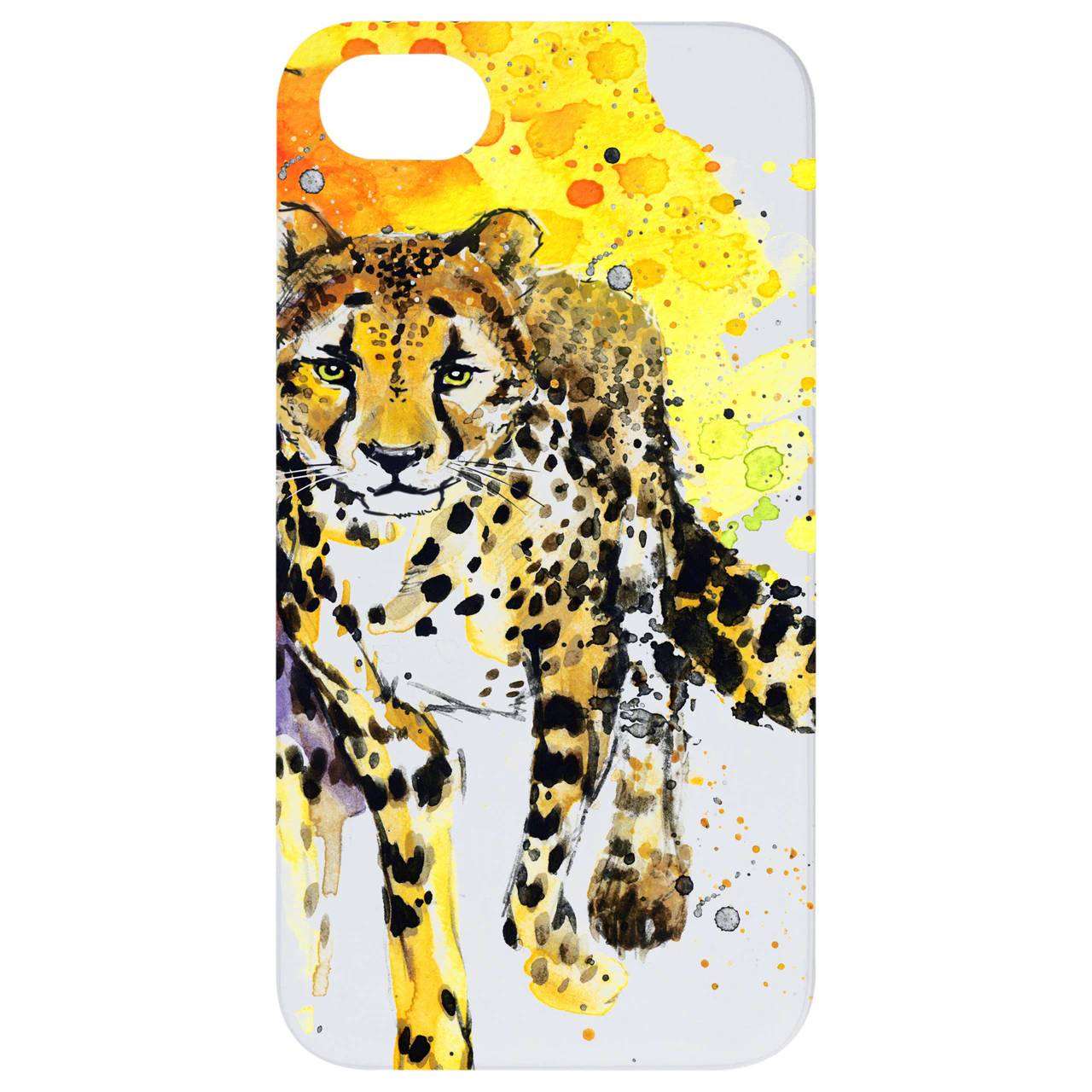 Cheetah - UV Color Printed Wood Phone Case