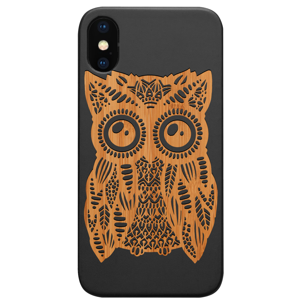 Great Owl - Engraved Wood Phone Case