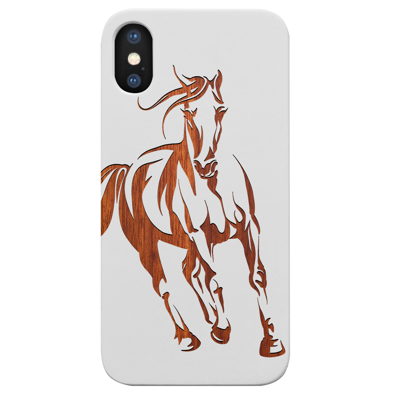 Horse 1 - Engraved Wood Phone Case