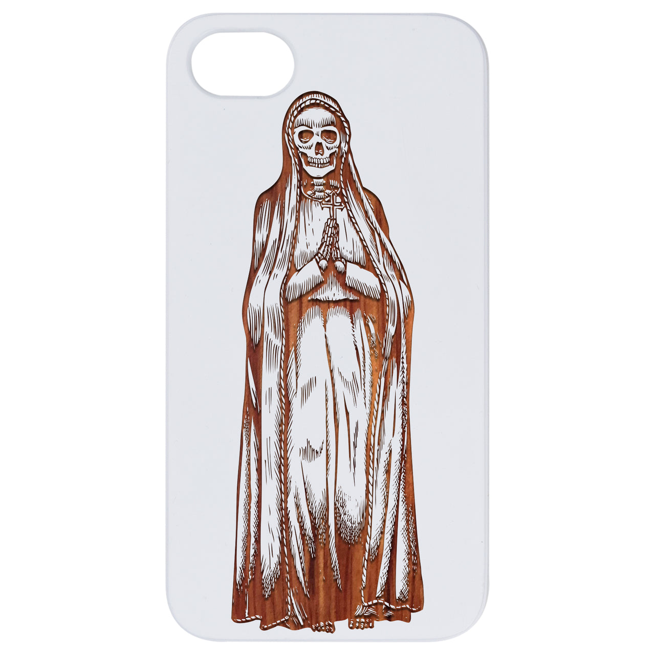 La Santa Muerte 2 - Engraved Wood Phone Case