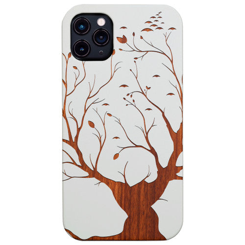 Big Tree - Engraved Wood Phone Case