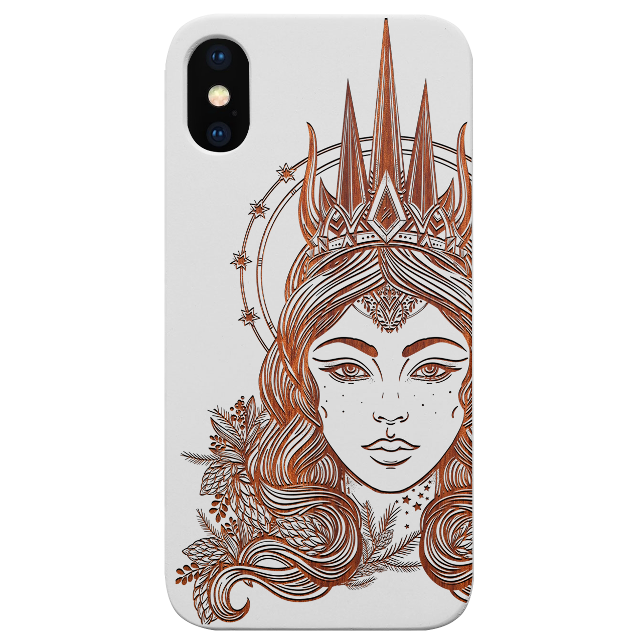 Northern Queen - Engraved Wood Phone Case
