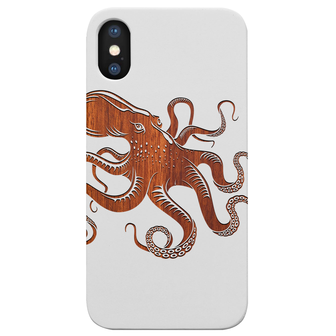 Octopus - Engraved Wood Phone Case