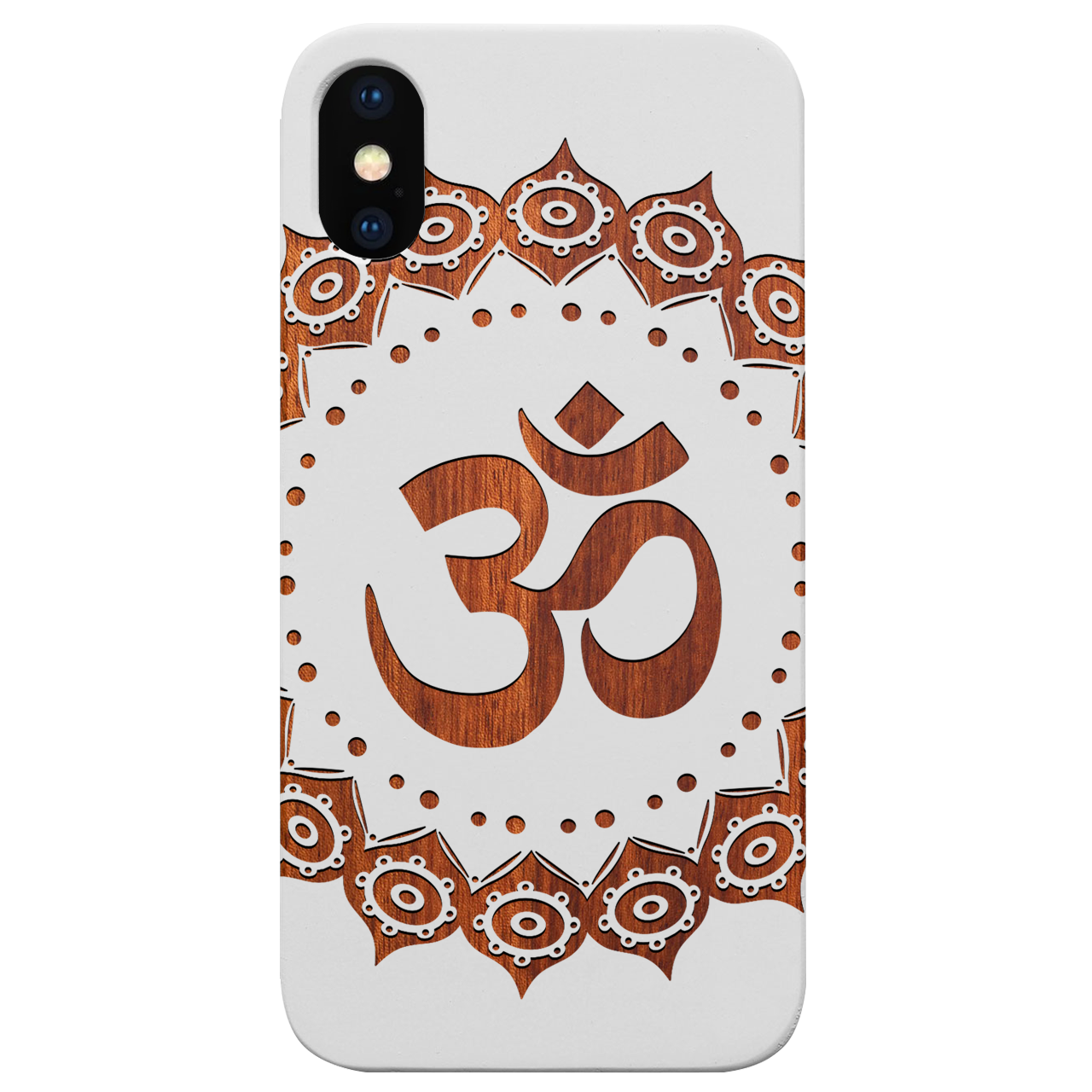 Om Mandala - Engraved Wood Phone Case