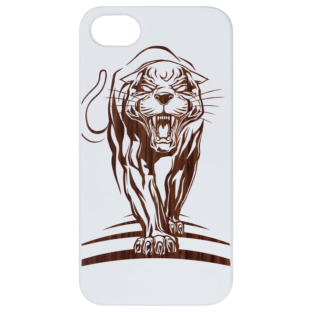 Panther - Engraved Wood Phone Case