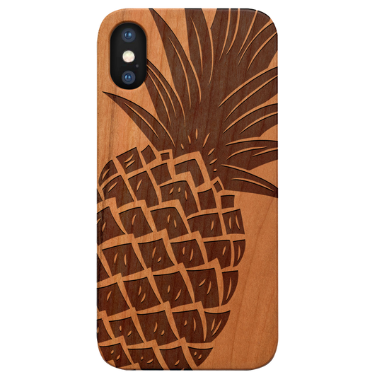 Pineapple - Engraved Wood Phone Case