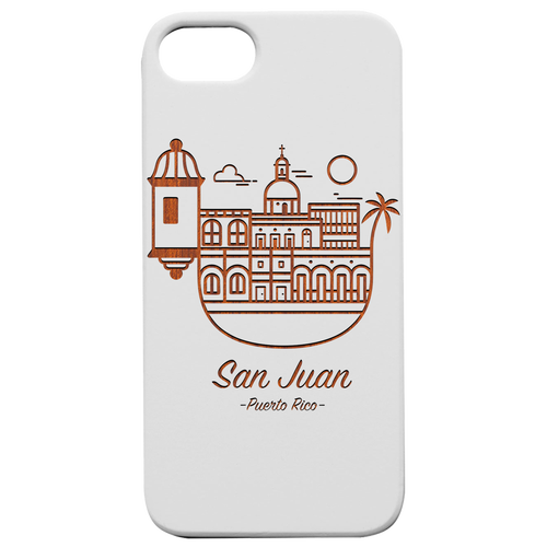 Puerto Rico San Juan- Engraved Wood Phone Case