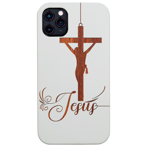 The Holy Cross - Engraved Wood Phone Case