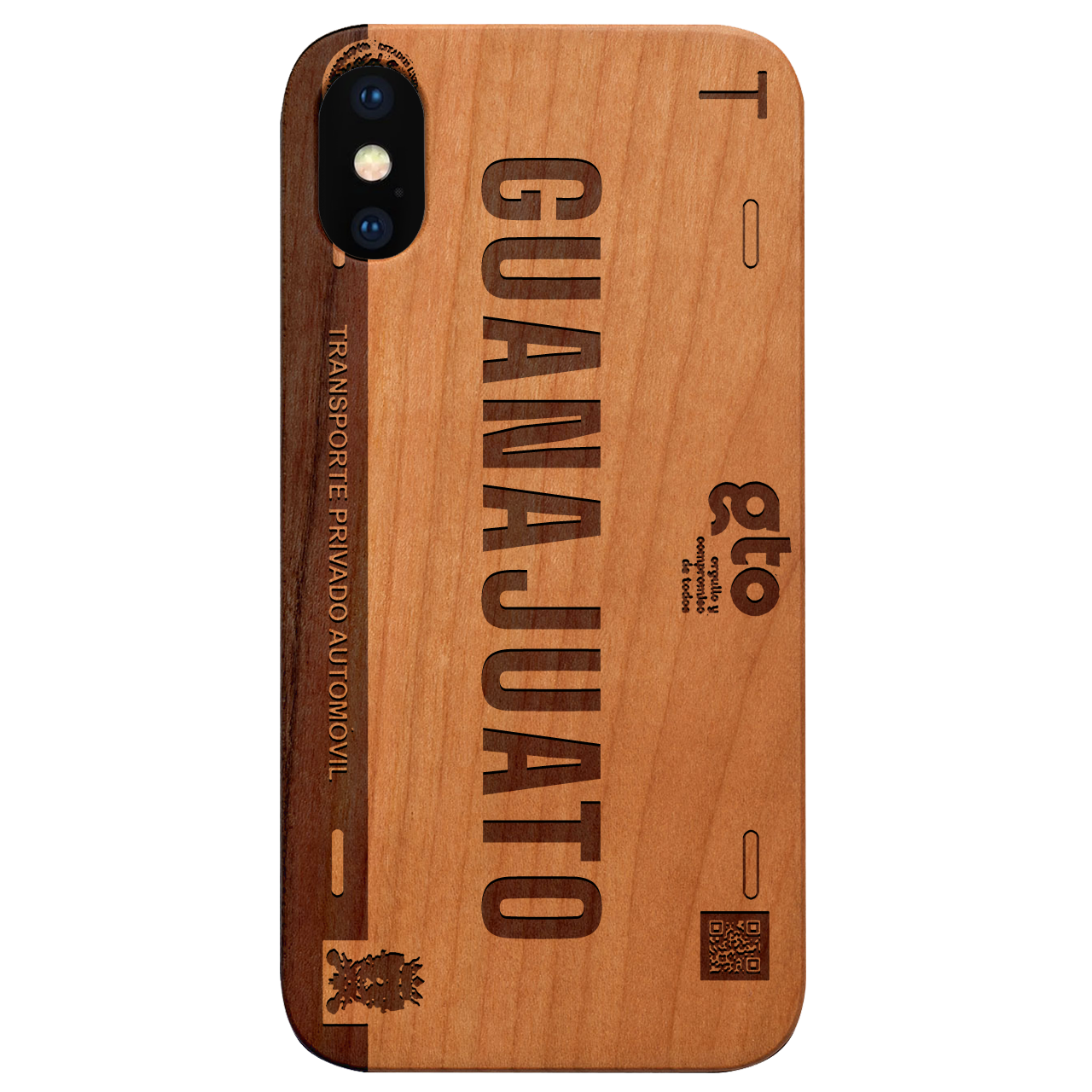 GUANAJUATO - Plate Engraved Wood Phone Case