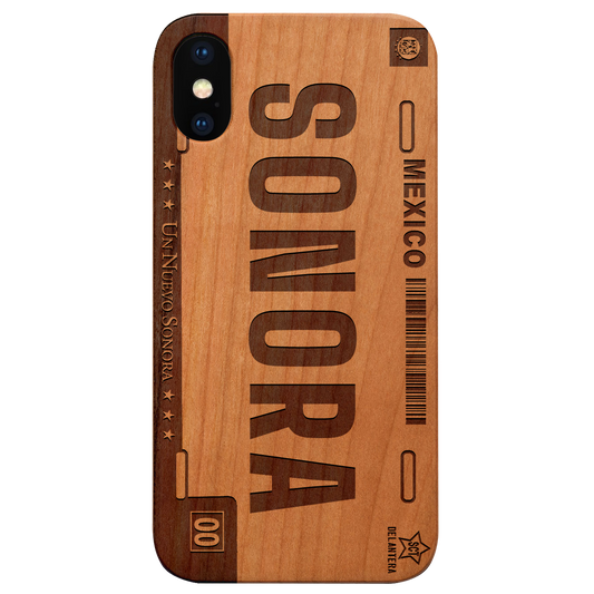 SONORA - Plate Engraved Wood Phone Case