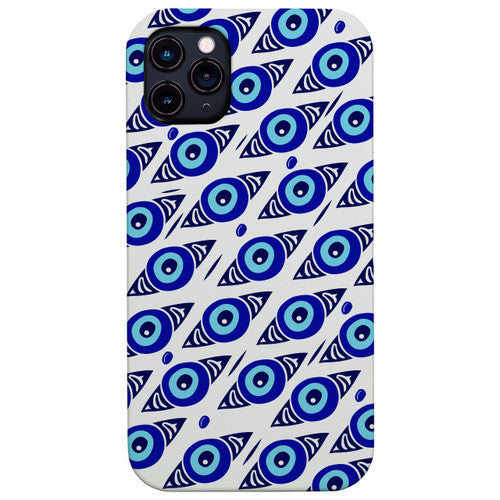 Evil Eyes - UV Color Printed Wood Phone Case