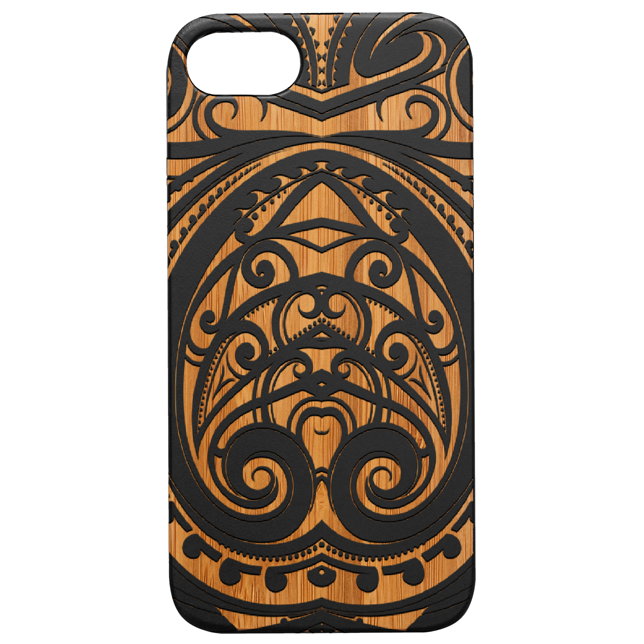 Maori 2 - Engraved Wood Phone Case