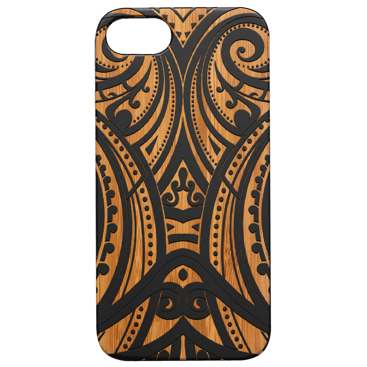 Maori 3 - Engraved Wood Phone Case