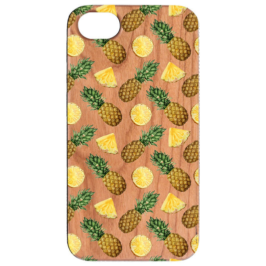 Pineapple Pattern - UV Color Printed Wood Phone Case