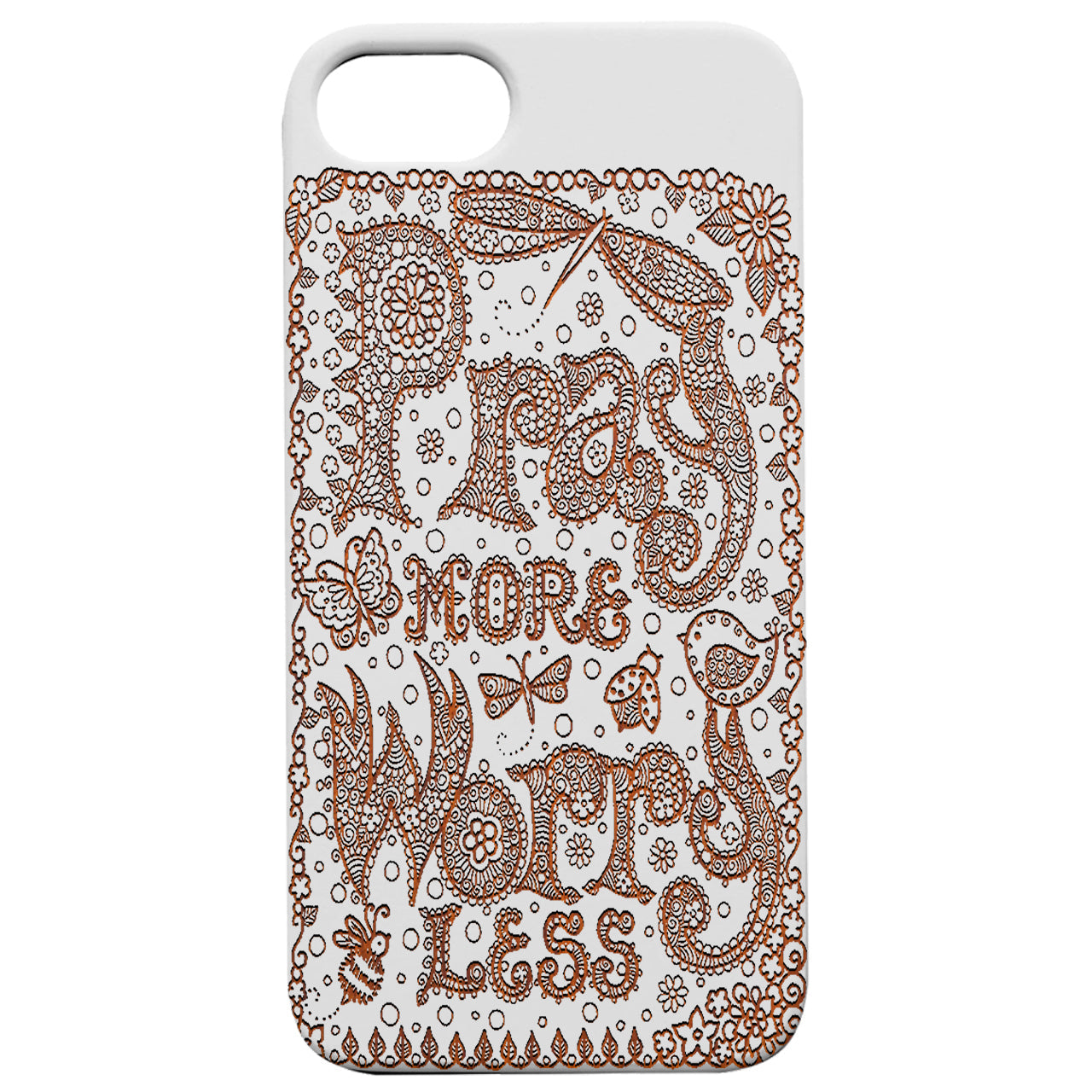 Pray More - Engraved Wood Phone Case