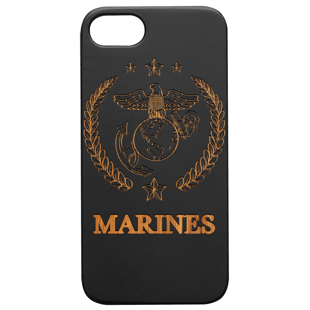 U.S. Marines 2 - Engraved Wood Phone Case