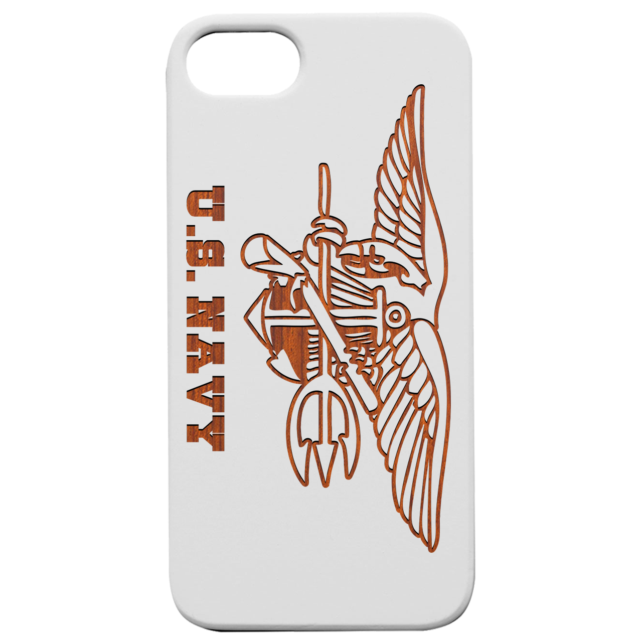 U.S. Navy - Engraved Wood Phone Case