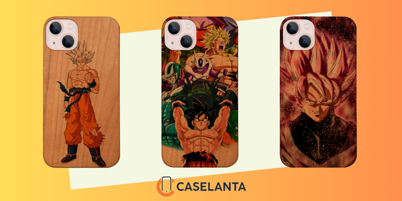 Dragon Ball Saiyan Saga Color Printed Wood Phone Case