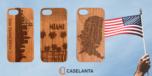 Engraved Wood Phone Cases That Capture the Spirit of Your Favorite States and Cities in USA