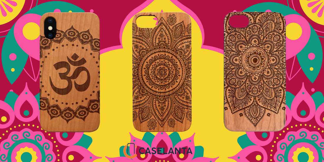 Mandala Engraved Wood Phone Case