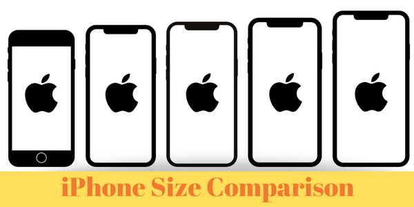 iPhone Sizes Dimensions Comparison Chart