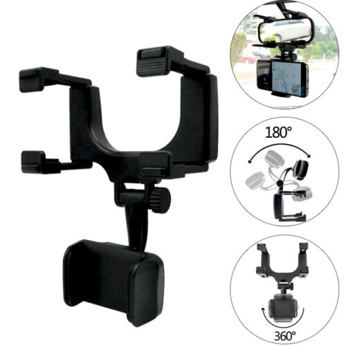 360° Car Rearview Mirror Mount Stand Holder Cradle For Cell Phone GPS Car Rear View Mirror Holder