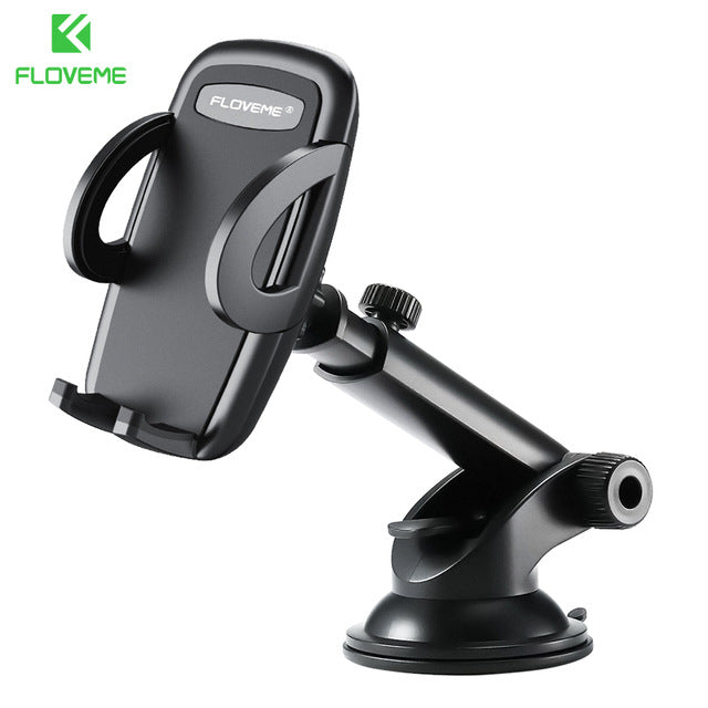 FLOVEME Car Phone Holder For iPhone XS MAX XR X Xiaomi 360 Rotate Dashboard Windshield Car Mount Mobile Holder For Phone Stand