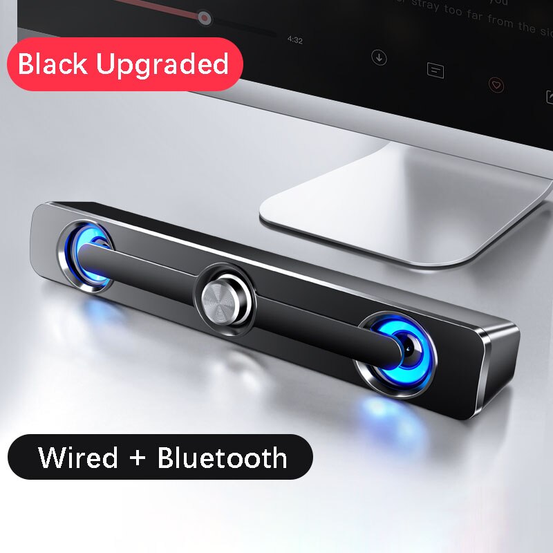 USB Wired Powerful Computer Speaker Bar Stereo Subwoofer Bass speaker Surround Sound Box for PC Laptop phone Tablet MP3 MP4