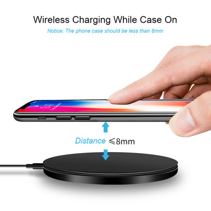 Qi Wireless Charger For iPhone 8 X XR XS Max QC3.0 10W Fast Wireless Charging