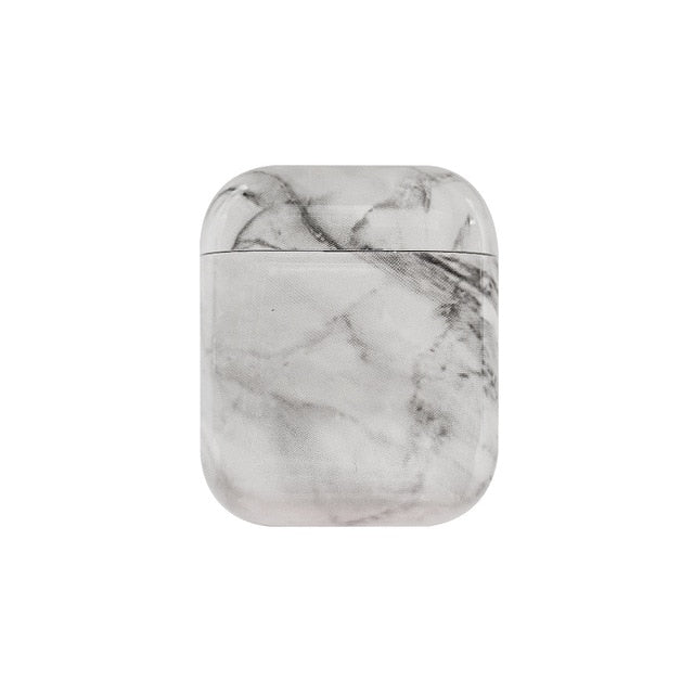 Earphone Case For Airpods 2 Case Luxury Marble Hard Headphone Case Protective Cover Accessories