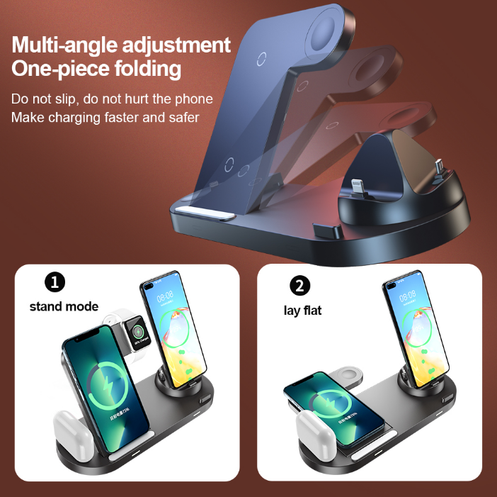 Wireless charger fast charging suitable for iPhone wireless charging watch earphones 3in1 wireless charging