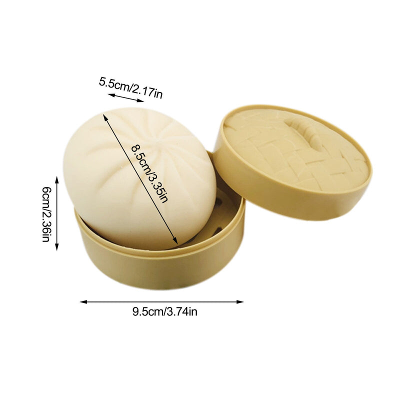 Stress Relief Toy Decompression Sensory Fidget Toy Unzip Toy Steamed Stuffed Bun Simulation Fidget Toy Set