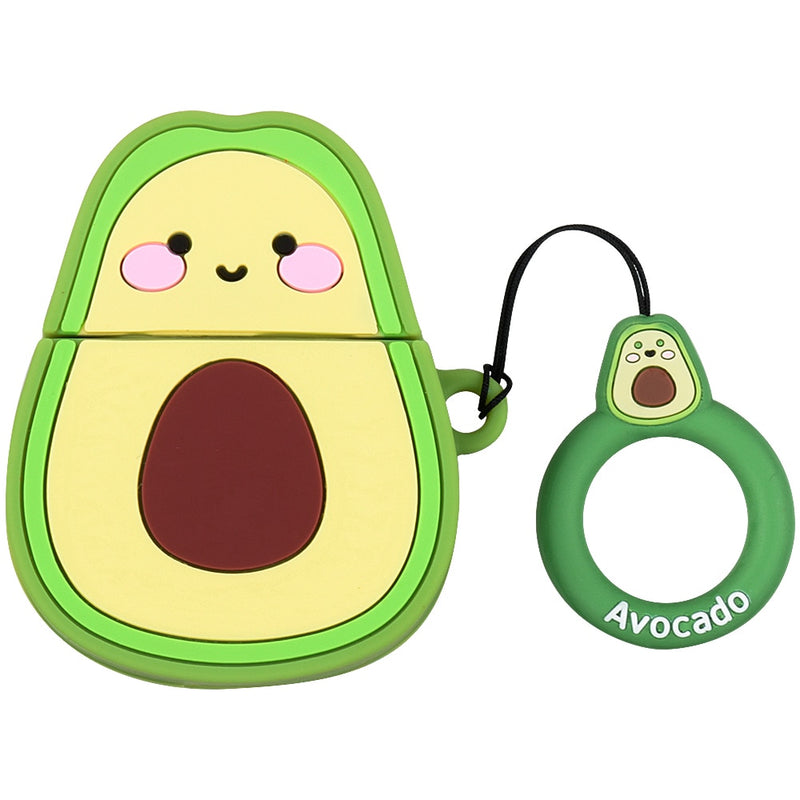For Airpods Case 3D Avocado Pattern Silicone Case For Apple Airpods 2 1 Lovely Cute Earphone Case For Airpods Air Pods Cover
