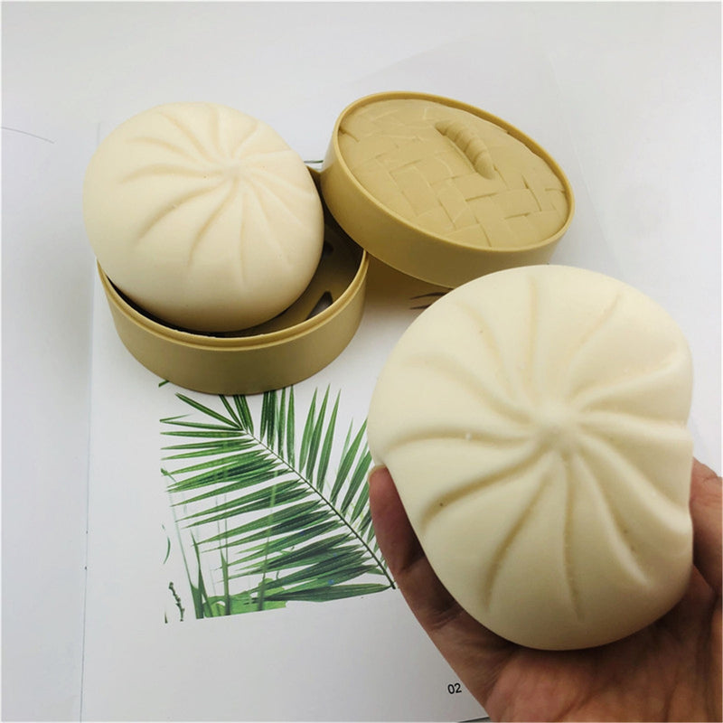 Stress Relief Toy Decompression Sensory Fidget Toy Unzip Toy Steamed Stuffed Bun Simulation Fidget Toy Set