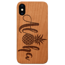 Aloha Pineapple - Engraved Wood Phone Case