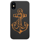 Anchor 1 - Engraved Wood Phone Case