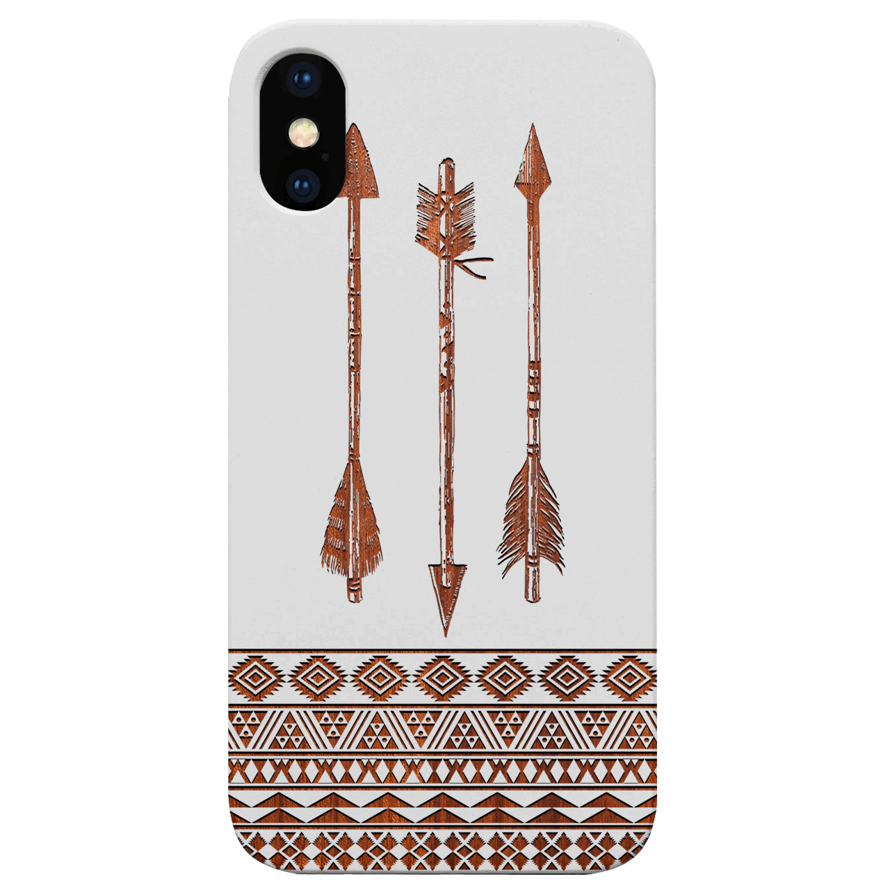Arrows 1 - Engraved Wood Phone Case