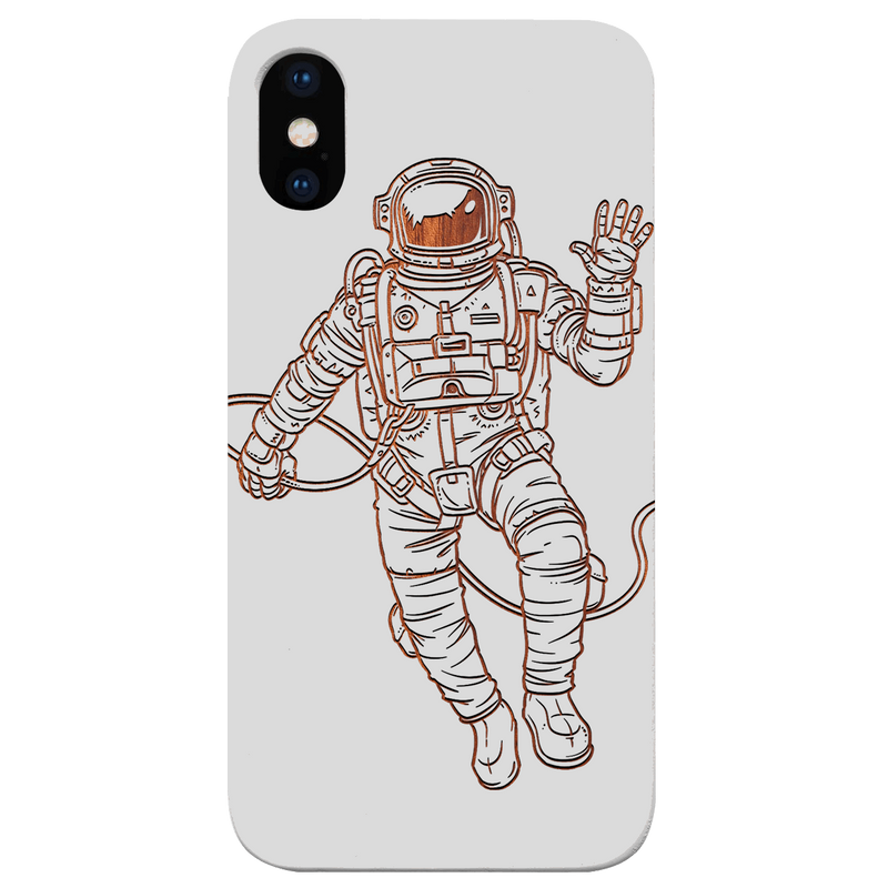 Astronaut - Engraved Wood Phone Case