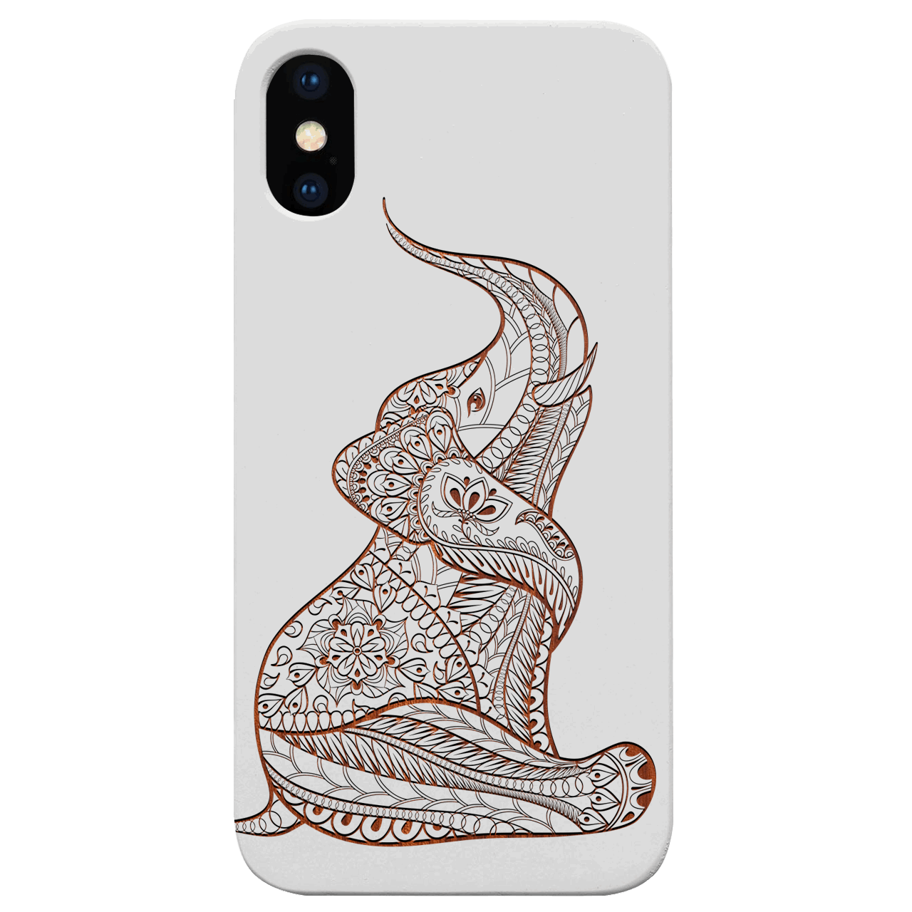 Baby Elephant - Engraved Wood Phone Case