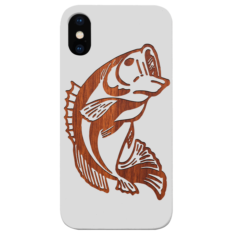 Bass Fish - Engraved Wood Phone Case