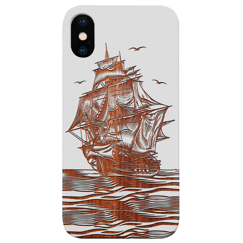Boat - Engraved Wood Phone Case