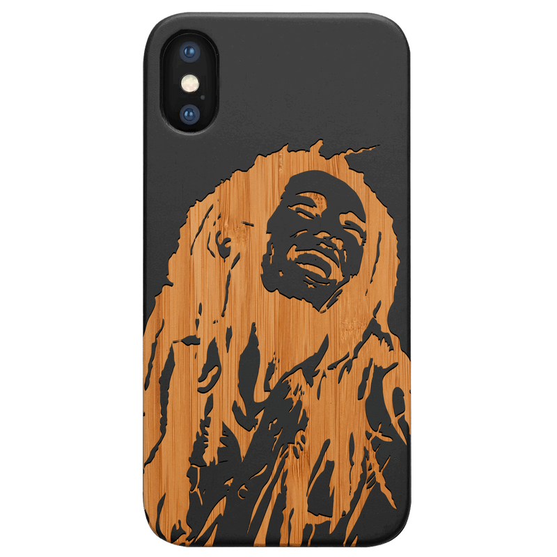 Bob Marley 1 - Engraved Wood Phone Case
