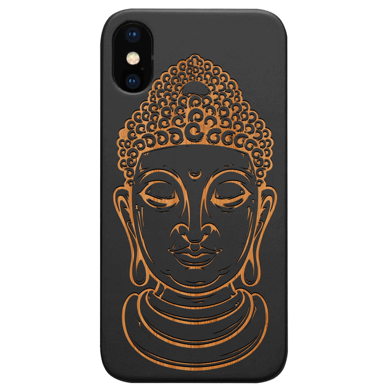 Buddha 1 - Engraved Wood Phone Case